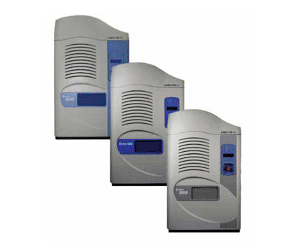 Image: The Echo series of liquid handlers, including the 520, 550, and 555 models (photo courtesy Labcyte).